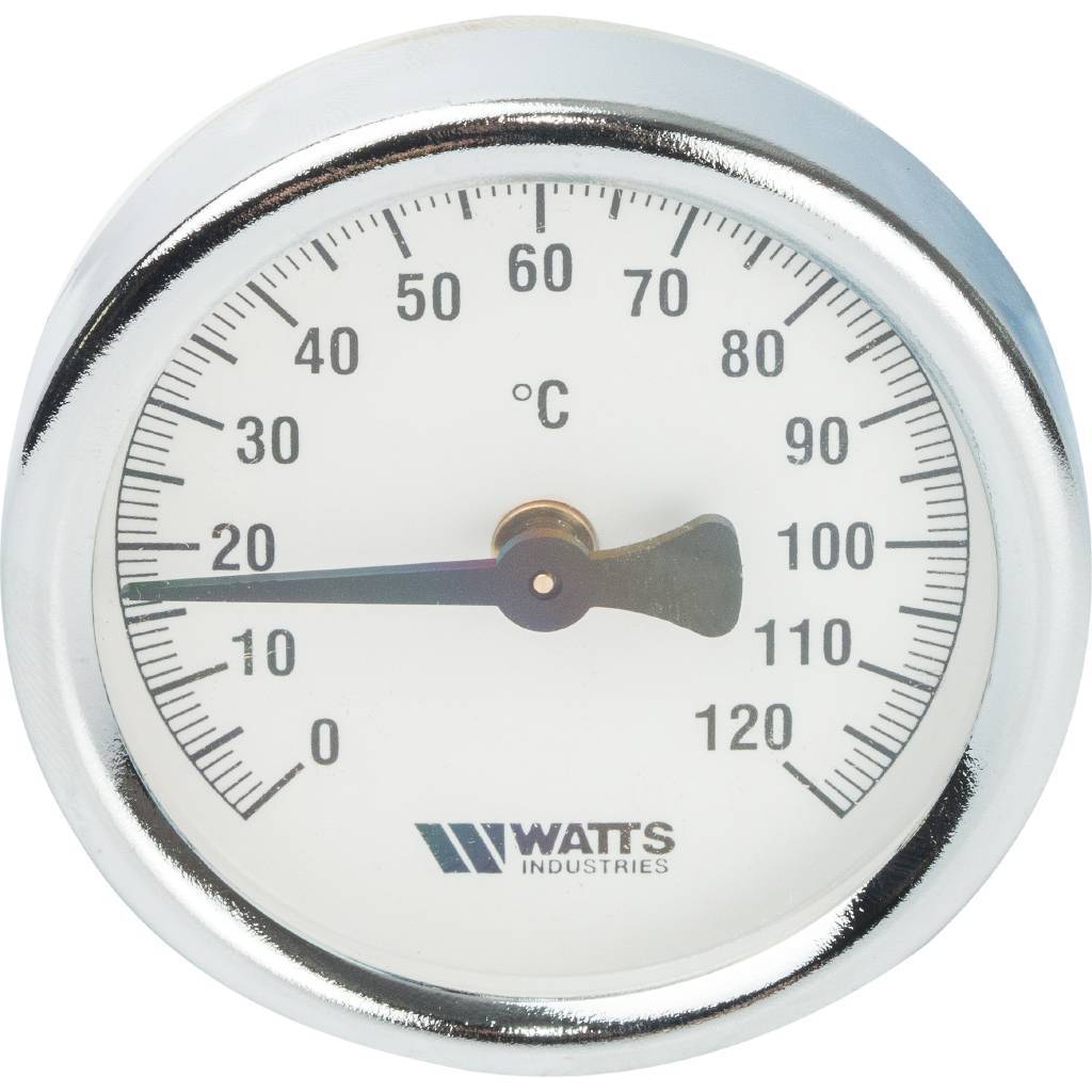 Термометр биметаллический накладной WATTS 63 мм
