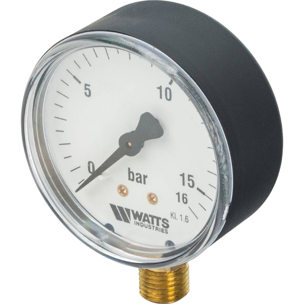 Манометр радиальный WATTS нр 63 мм 1/4 давление 16 бар