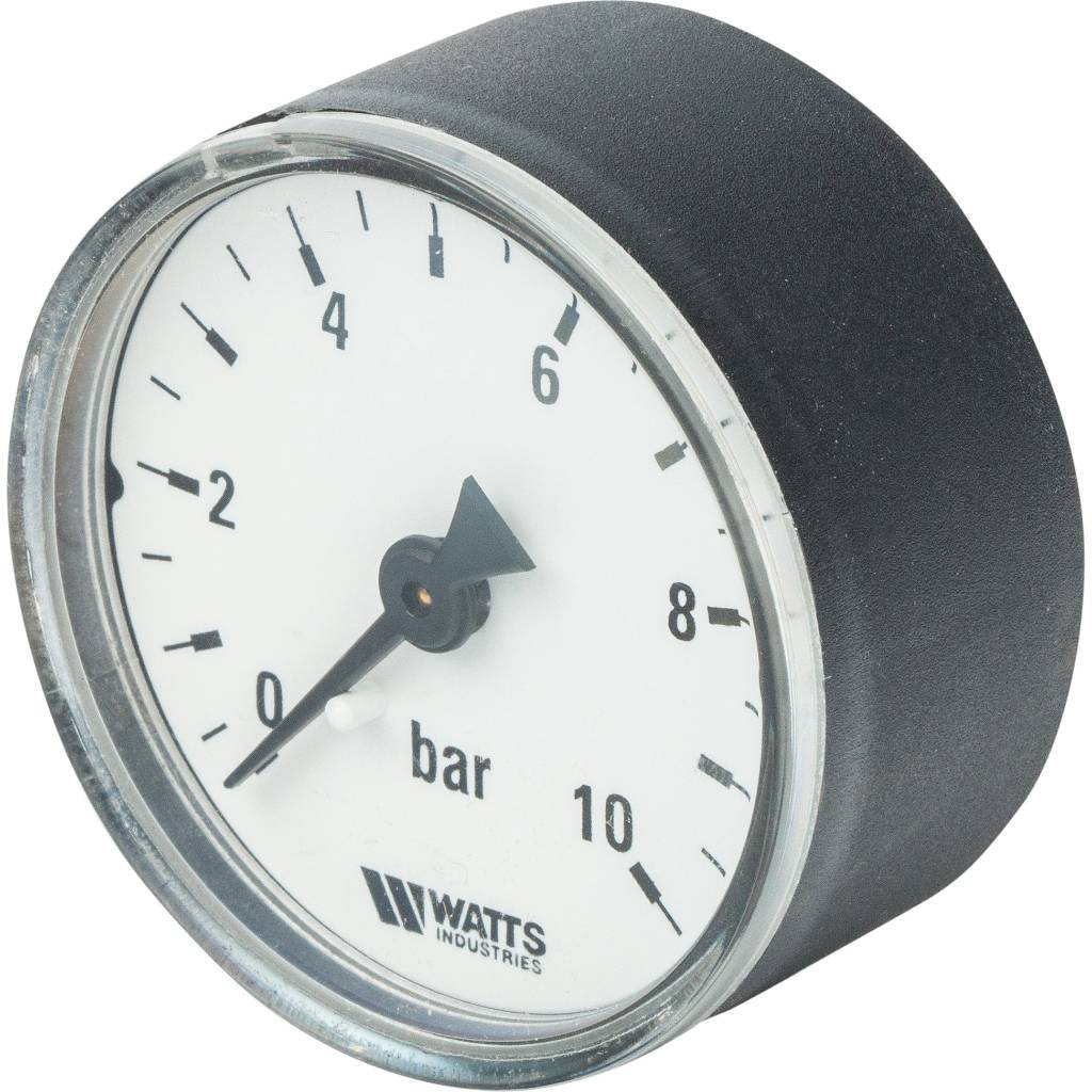 Манометр аксиальный WATTS 50мм 1/4 давление 10 бар