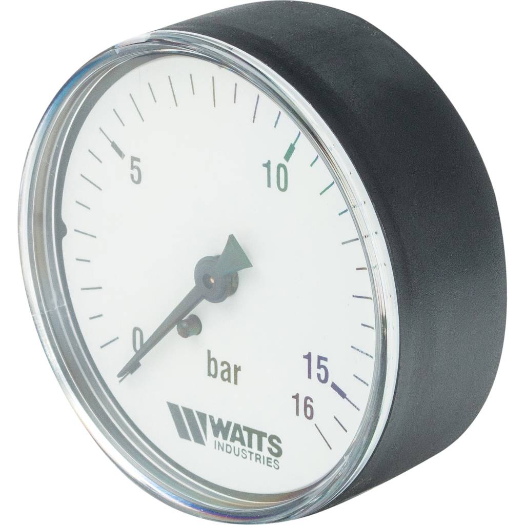 Манометр аксиальный WATTS нр 63 мм 1/4 давление 16 бар