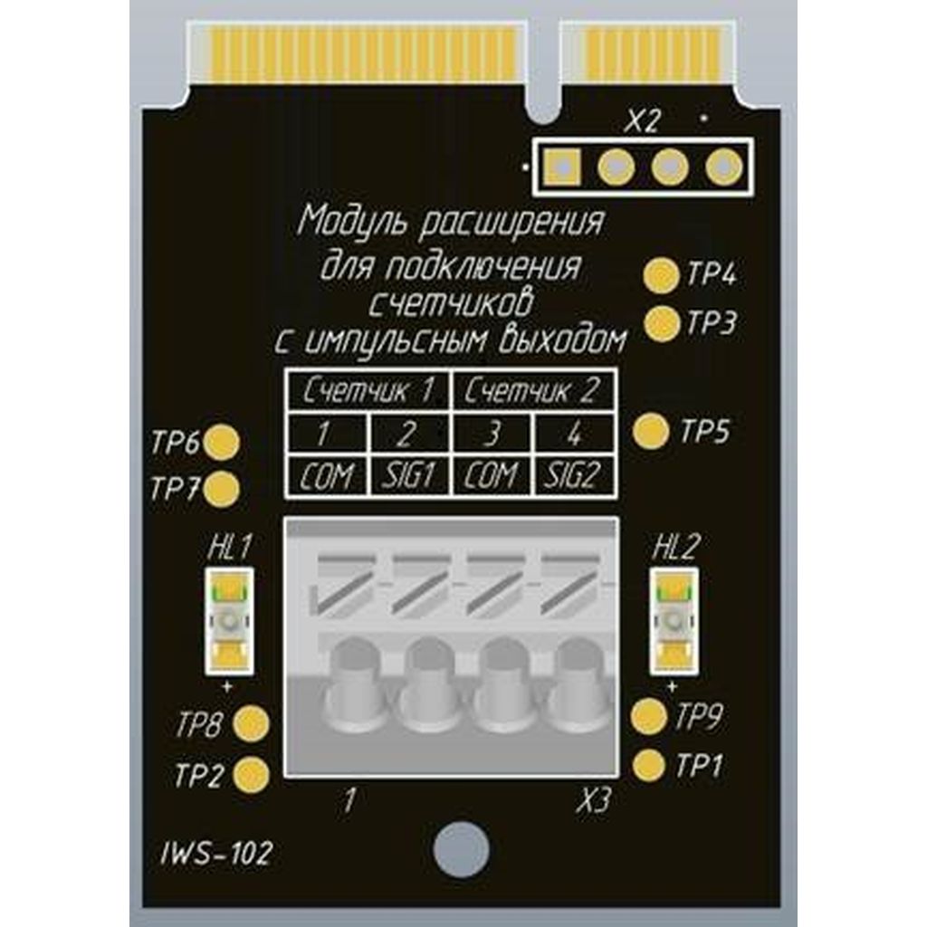 Плата расширения Stahlmann Smart. Счетчики воды