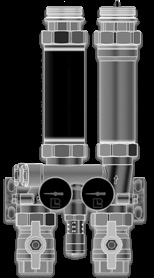 Насосная группа (прямой контур) G1" без насоса соединение для насоса G 1 1/2'' x 130мм