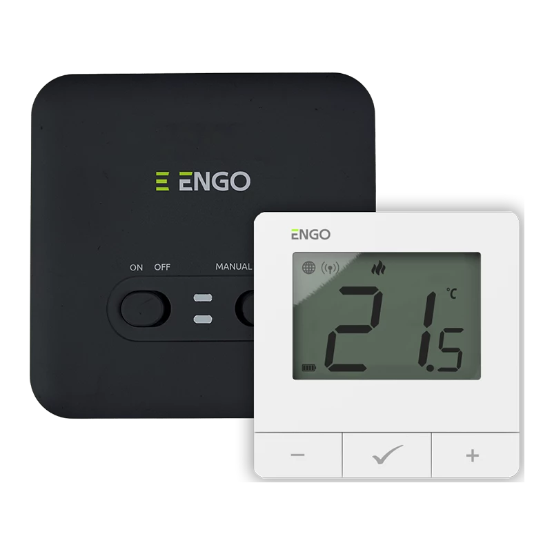 Беспроводной Терморегулятор ENGO Controls Wi-Fi на батарейках, белый