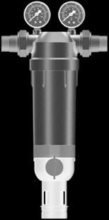 Фильтр тонкой очистки с обратной промывкой DN25 (1) 100мк до 40С ХК F76S-1С