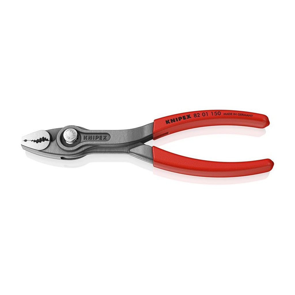 Клещи KNIPEX TwinGrip с фронтальным и боковым захватами, зев 3-16 мм, длина 150 мм, обливные ручки