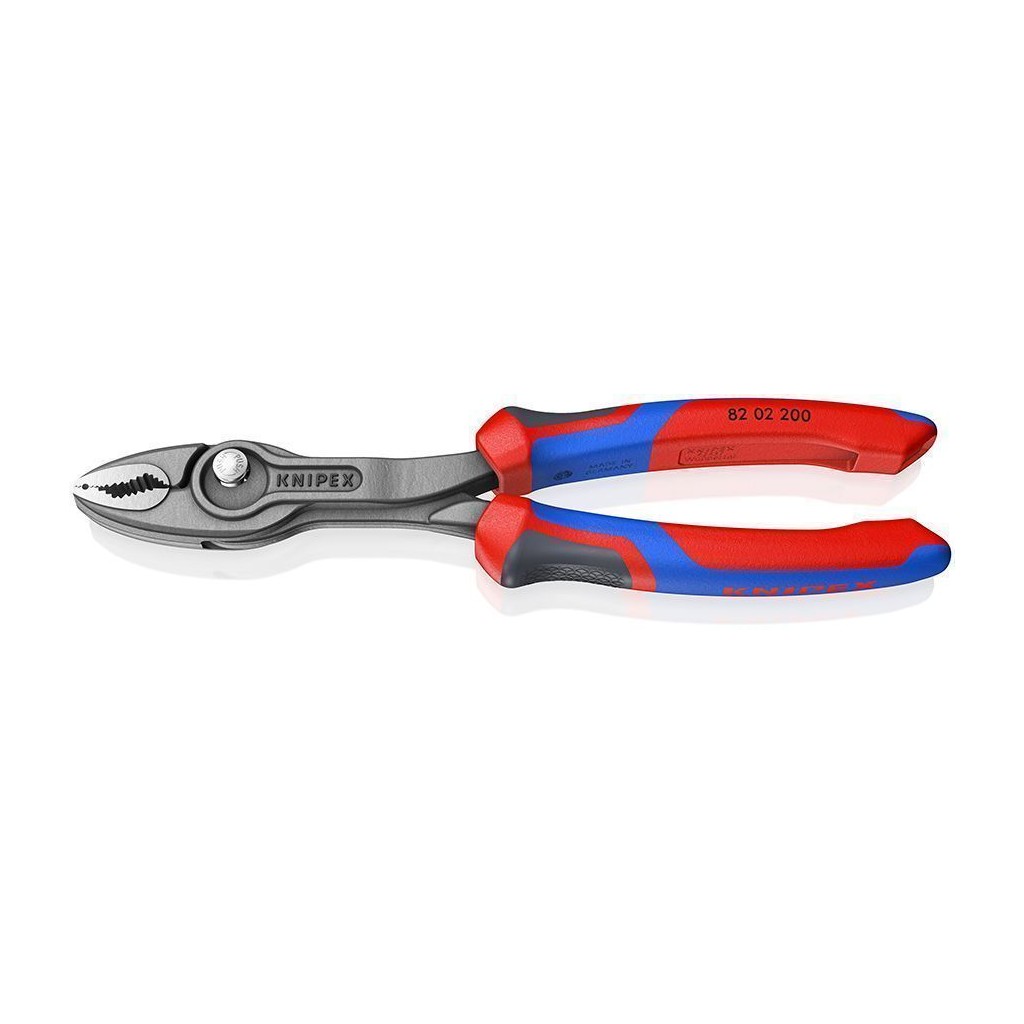 Клещи KNIPEX TwinGrip с фронтальным и боковым захватами, зев 4-22 мм, длина 200 мм, 2-комп ручки