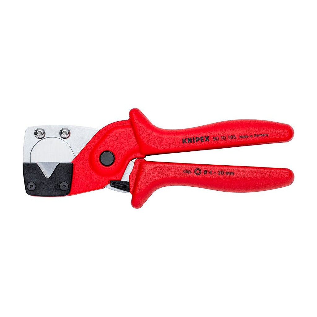 Труборез-ножницы KNIPEX для многослойных и пневматических шлангов, диаметр 4-20 мм, длина 185 мм