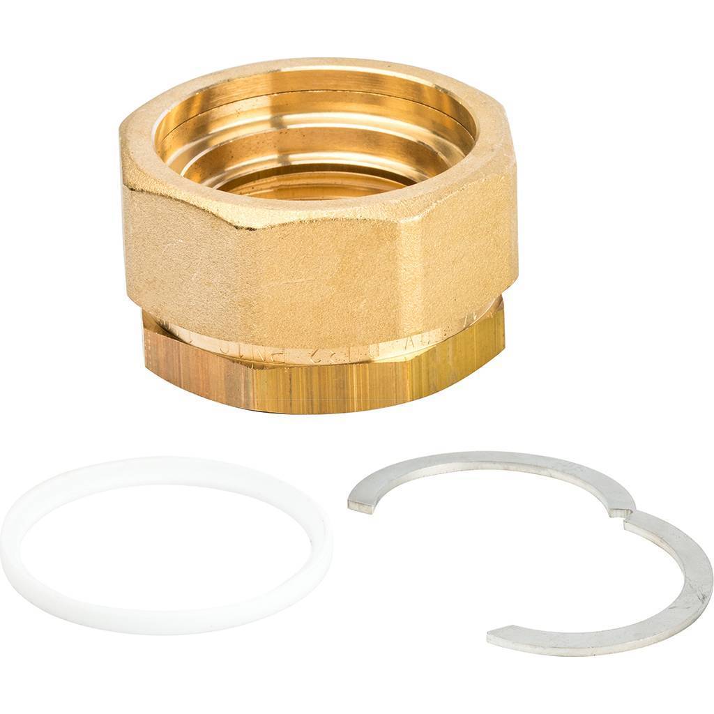 FixLock – комплект концевого фитинга из латуни для подключения трубы Inoflex DN 32 1 1/4"   ВН
