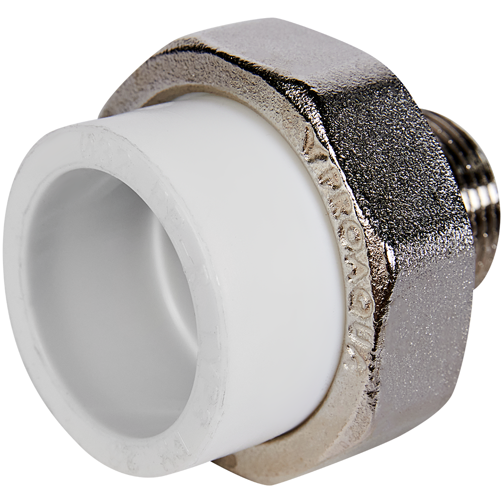 Муфта комбинированная Pro Aqua d=32-3/4 PP-R разъемная (американка) НР Белая