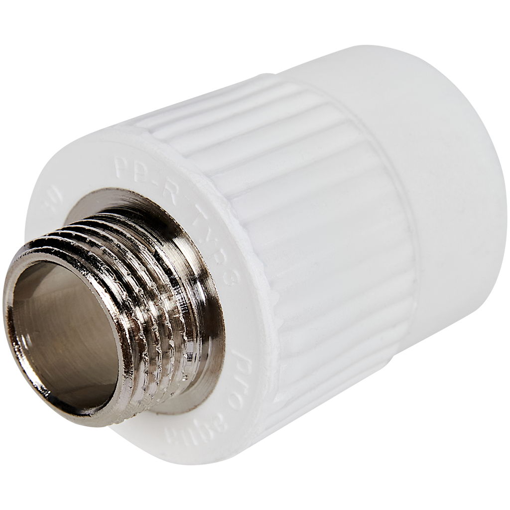 Муфта комбинированная Pro Aqua d= 25-1/2 PP-R НР Белая