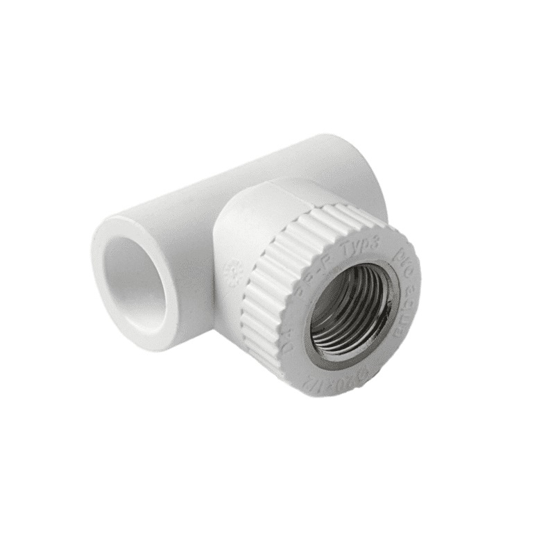 Тройник комбинированный Pro Aqua d=25-3/4 PP-R ВР Белый