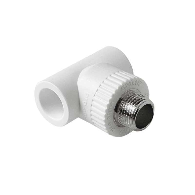 Тройник комбинированный Pro Aqua d=20-3/4 PP-R НР Белый