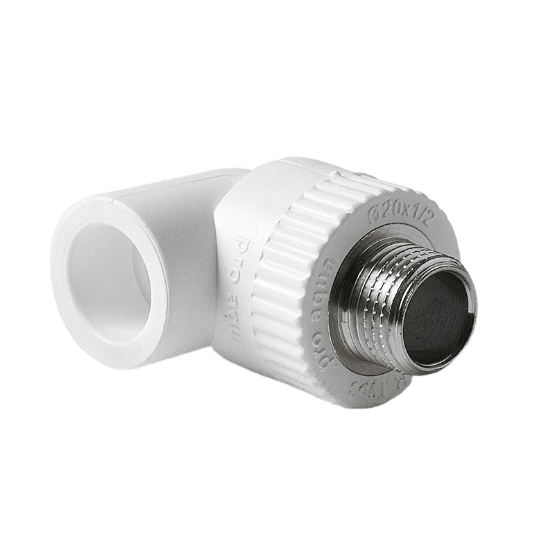 Угольник комбинированный Pro Aqua d=32-3/4 PP-R НР Белый