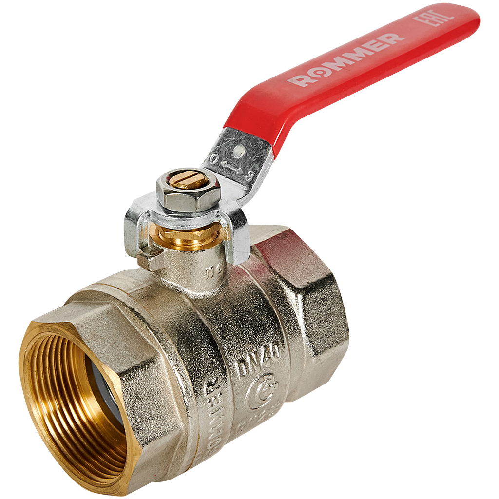 RBV-0001-2110340 ROMMER Кран шаровой, ВР/ВР, ручка рычаг 1 1/2"