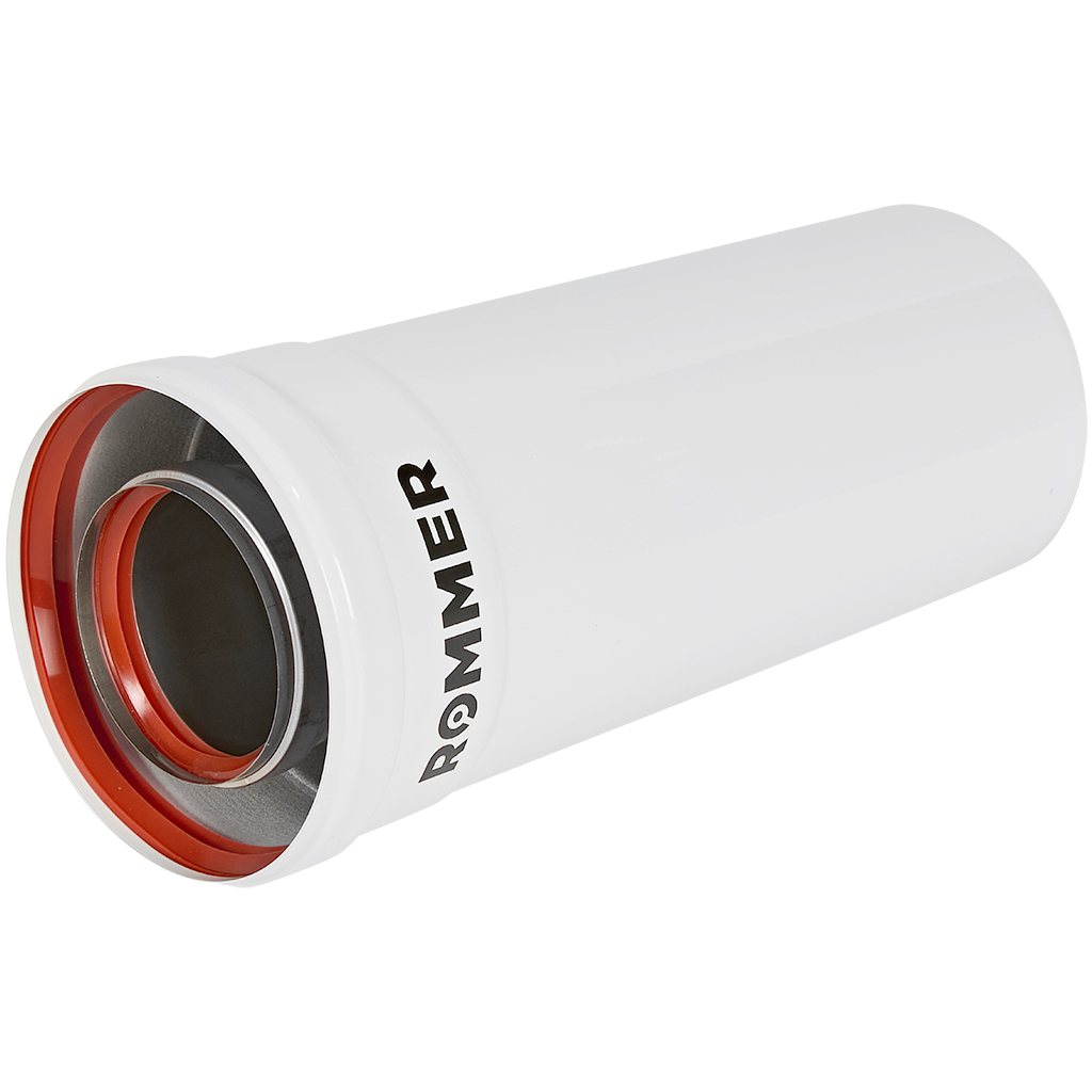 ROMMER INOX Line Удлинитель дымохода традиционный коаксиальный D60/100, L 250мм