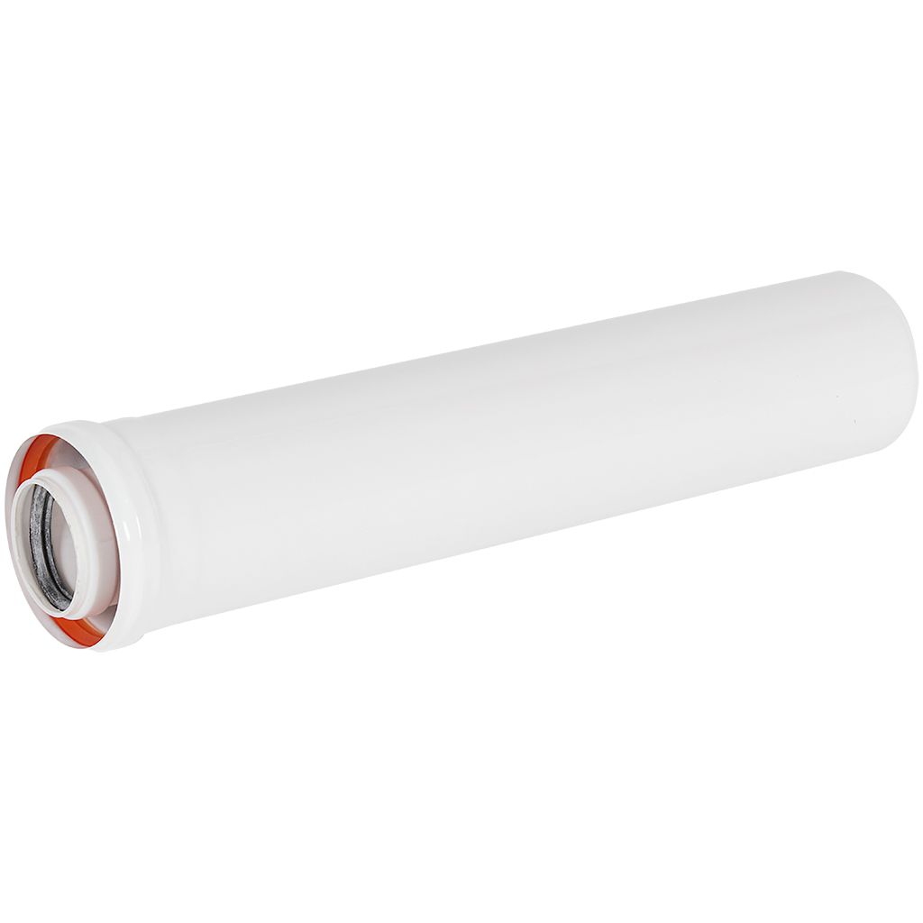 Удлинитель дымохода конденсационный коаксиальный ROMMER D60(п-м)/100(м-п), L500