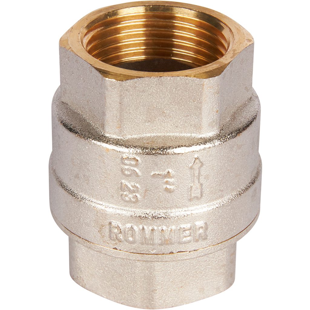 RVC-0001-000025 ROMMER 1  Клапан обратный пружинный муфтовый с металлическим седлом