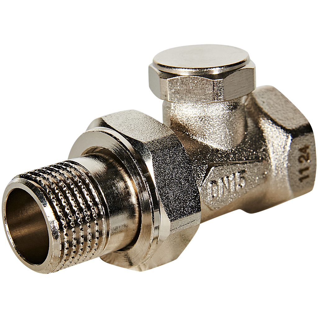 RVL-0001-100015 ROMMER Клапан запорно-балансировочный, прямой 1/2"