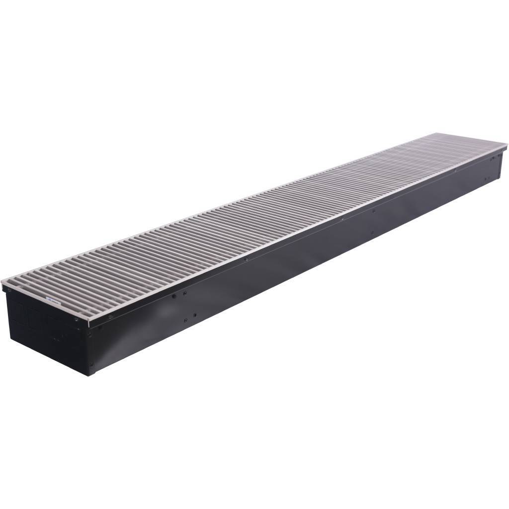 Внутрипольный конвектор STOUT SCN-1100 110х240х1600 (Решётка роликовая) правое подключение