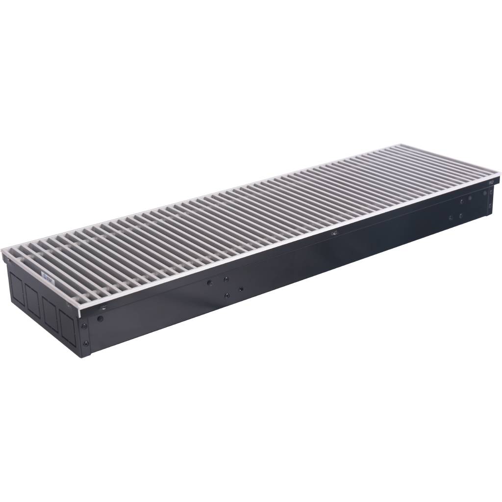 Внутрипольный конвектор STOUT SCQ-1100 75х300х1000 (Решётка роликовая) правое подключение