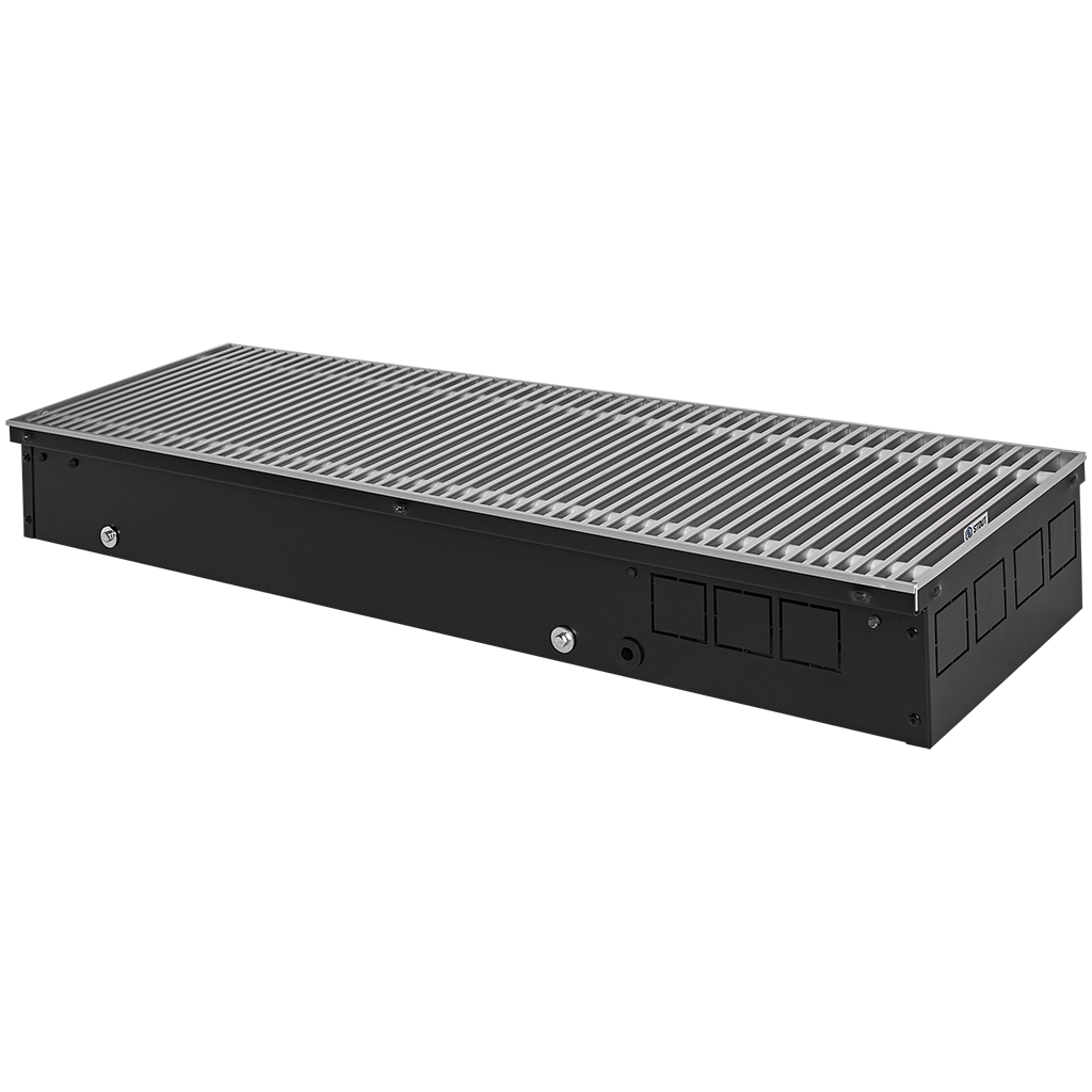 Внутрипольный конвектор STOUT SCQ-1100 110х240х3000 (Решётка роликовая) правое подключение