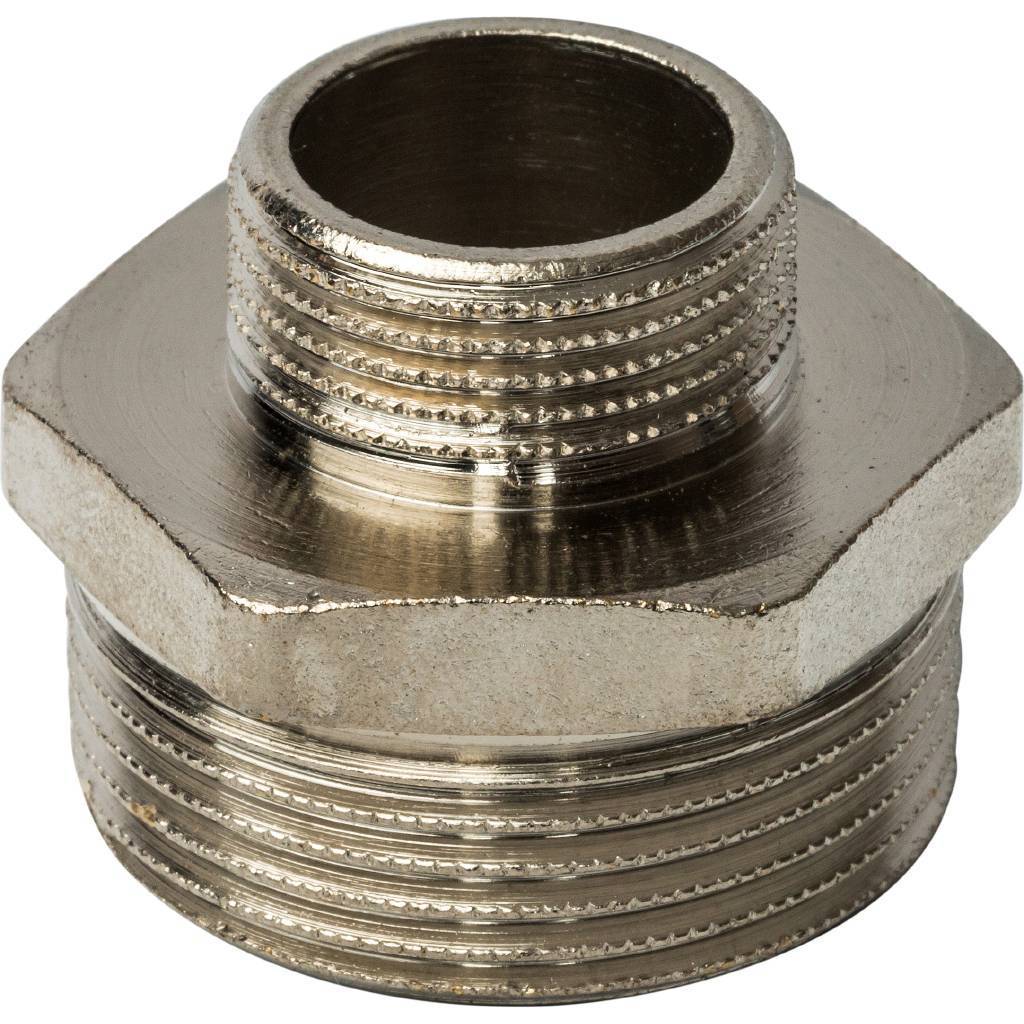 Ниппель НН STOUT переходной никелированный 1 1/4X3/4