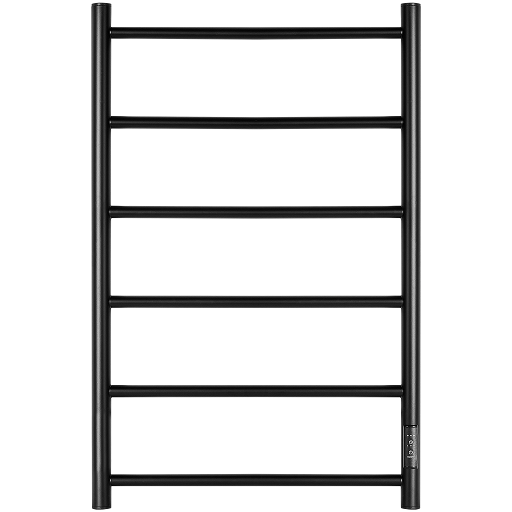 SHQ-J2QQ-008050 STOUT полотенцесушитель элекрический JAZZ quadro 80*50 Черный матовый
