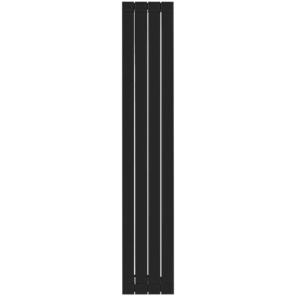 Радиатор алюминиевый STOUT Oscar 1800 4 секции боковое подключение (черный)