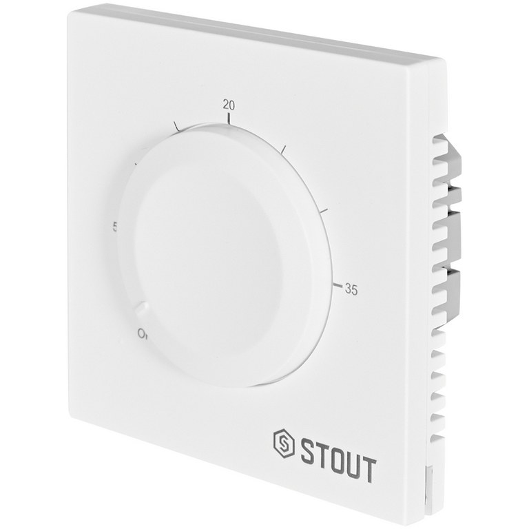 Термостат теплого пола STOUT STE-2001 16А белый
